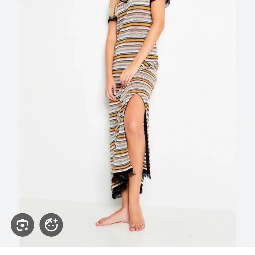 Lisa Todd “Bonfire” open knit boho maxi dress - Picture 5 of 6